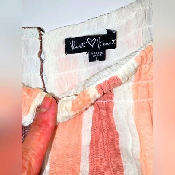 Velvet Heart Tan and Brown Ruffled Halter Sundress - Picture 3 of 4